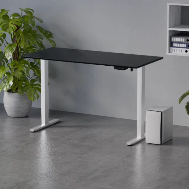 Biurko regulowane z elektryczną regulacją wysokości Control Flex+ 140 Biały / Czarny LVNSystem