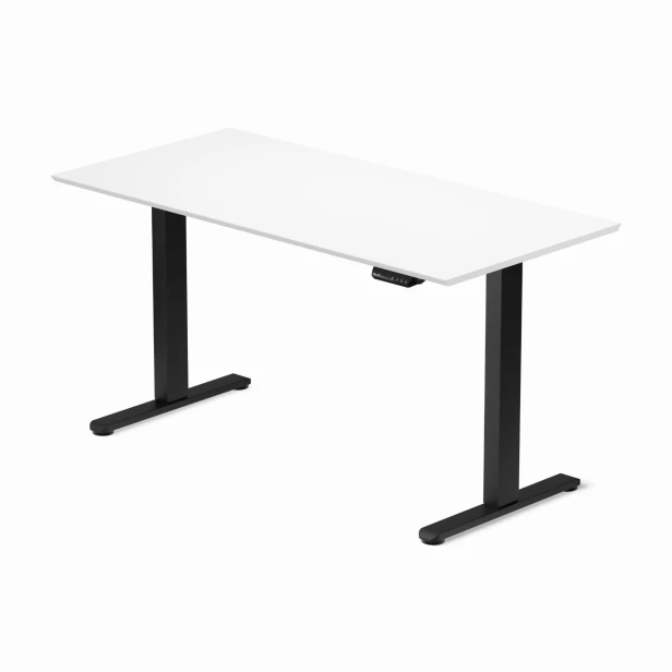 Biurko regulowane z elektryczną regulacją wysokości Control Flex+ 140 LVNSystem Czarny / Biały