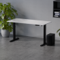 Biurko regulowane z elektryczną regulacją wysokości Control Flex+ 140 LVNSystem Czarny / Biały