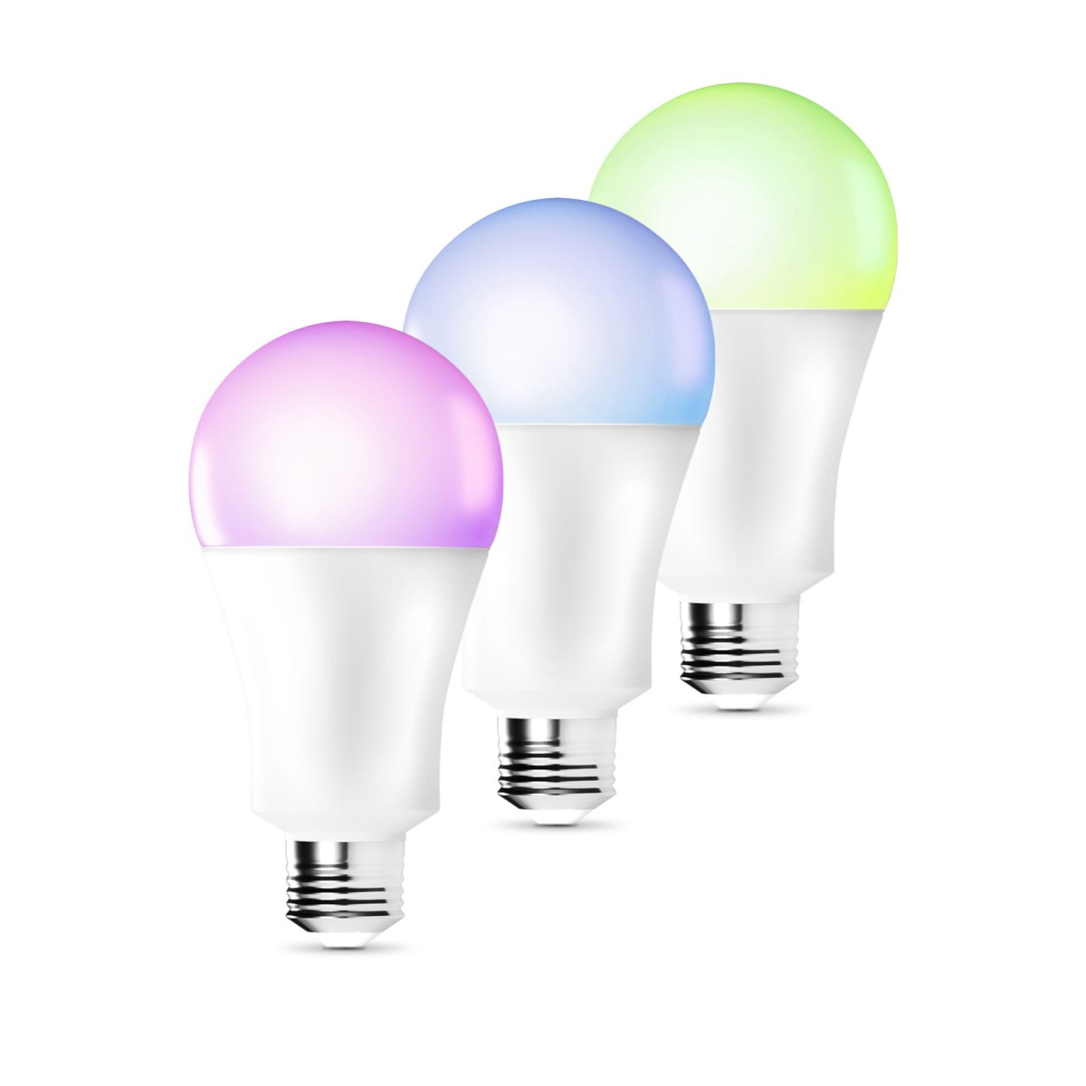 zestaw żarówek wifi zestaw żarówek led zestaw żarówek smart komplet żarówek led wi-fi smart e27 lvnsystem