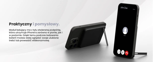 Stacja ładująca, ładowarka indukcyjna, magsafe 5000 mah 15w, ładowarka bezprzewodowa, powerbank indukcyjny LVNSystem