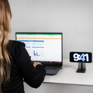 Biurko z elektryczną regulacją wysokości biurko elektryczne Control Pro 120 Biały / Biały