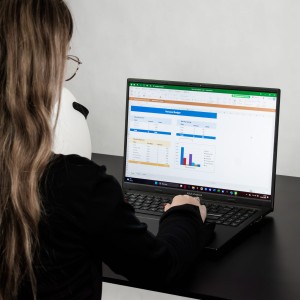 Biurko z elektryczną regulacją wysokości biurko elektryczne Control Pro 120 Biały - Czarny LVNSystem