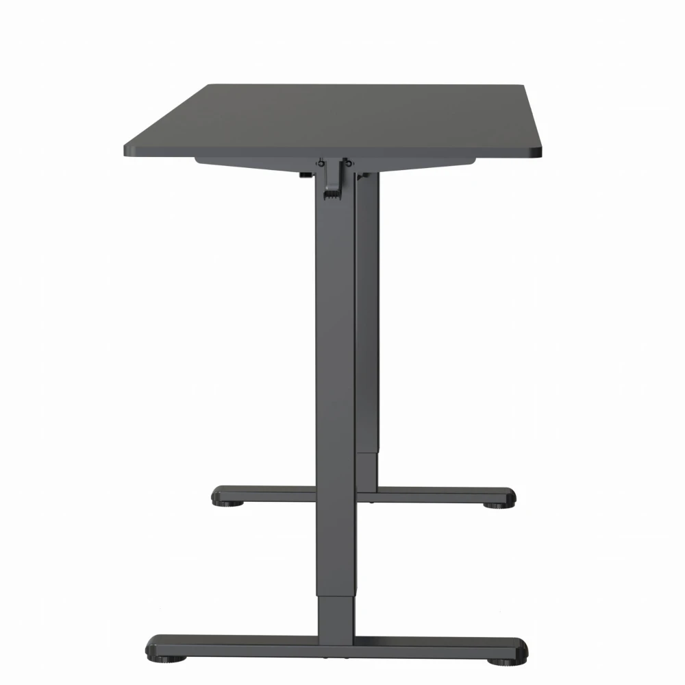Biurko Control Lite 140 Czarny – stelaż z bliska