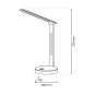 Lampka na biurko Bruno White 5W LED RGB LVNSystem