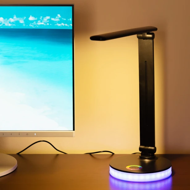 Lampka biurko Bruno Black 5W LED RGB LVNSystem
