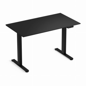 Zestaw biurko elektryczne z regulacją wysokości Flex+ czarny 120/67 i fotel ergonomiczny Control Series czarny