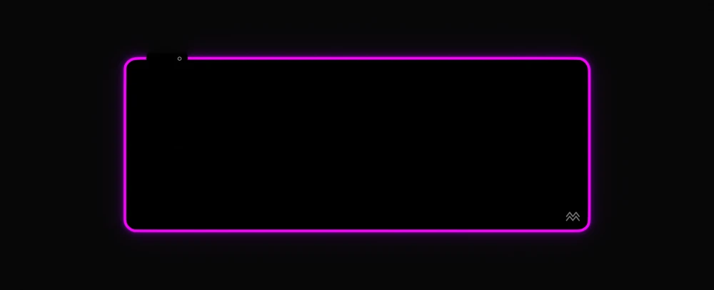 Podkładka pod myszkę i klawiaturę RGB 800 x 300 mm – detal z bliska