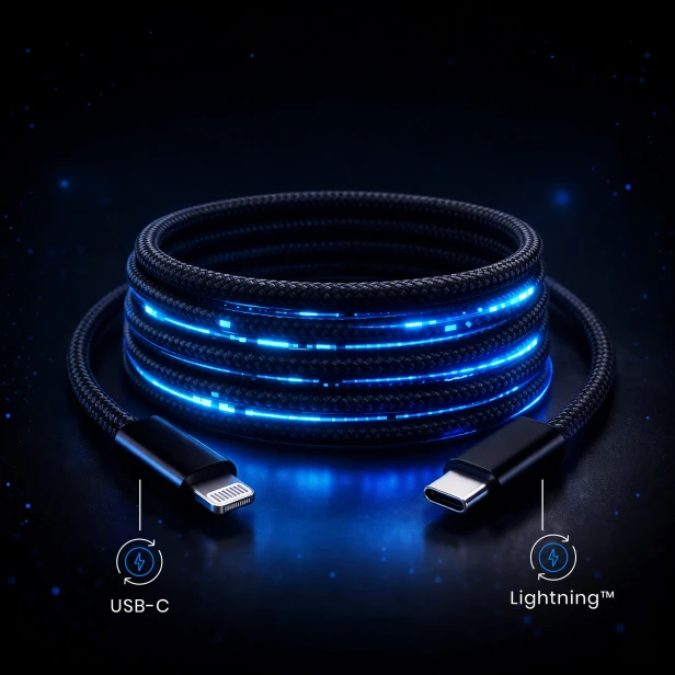 Kabel magnetyczny z wtykami USB-C i Lightning™ – zestaw 2 szt.