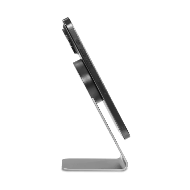 Stojak MagSafe z telefonem – widok z boku