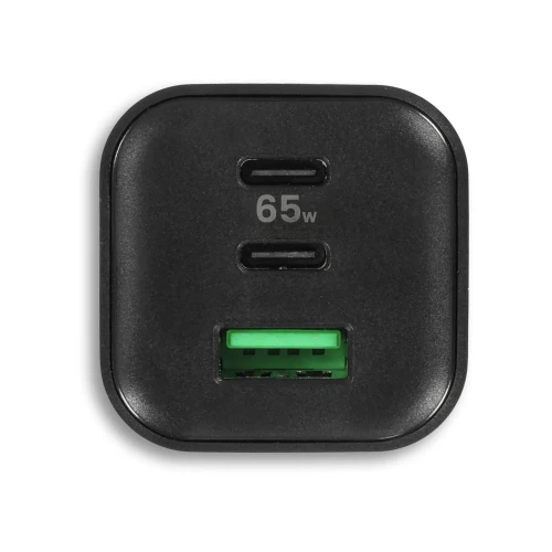 Porty ładowarki GaN 65W – 2×USB-C i USB-A