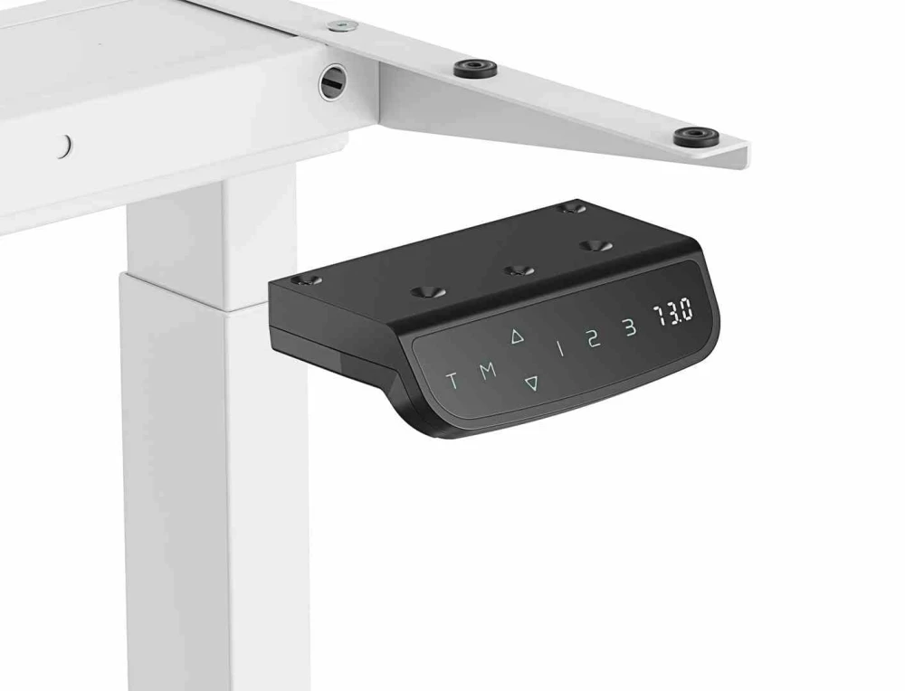 Stelaż Control Pro Biały – panel sterowania z bliska