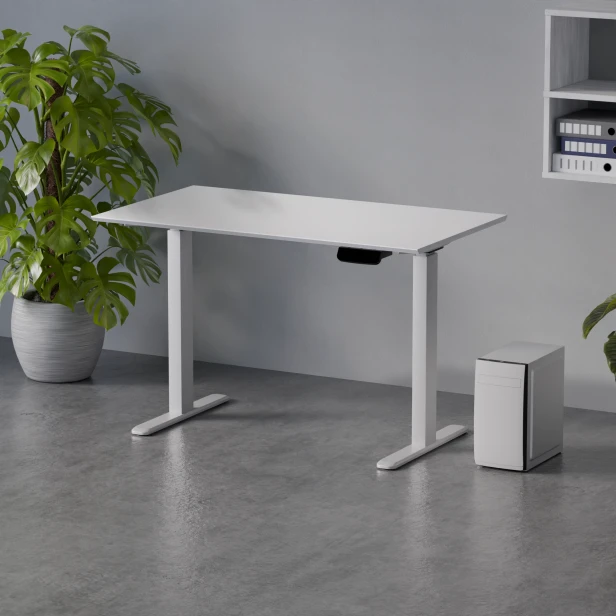 Biurko z elektryczną regulacją wysokości biurko elektryczne Control Pro Biały - Biały_01