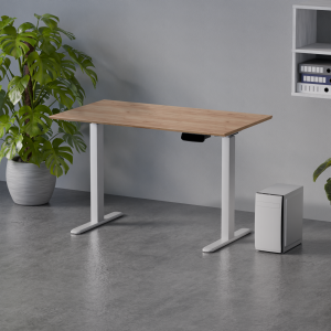 Biurko z elektryczną regulacją wysokości biurko elektryczne Control Pro Biały - Craft Złoty_04