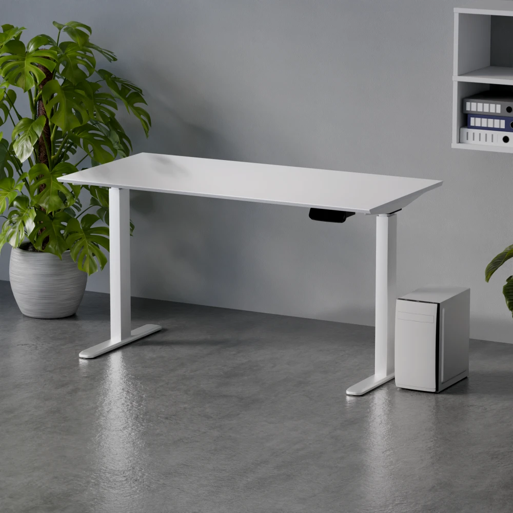 Biurko Control Pro 140 Biały / Biały – w aranżacji wnętrza