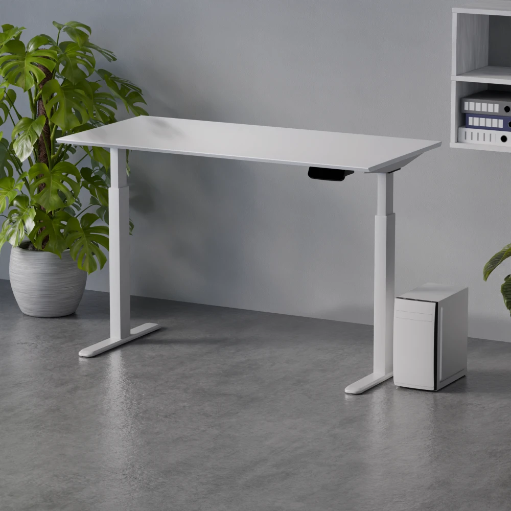 Biurko Control Pro 140 Biały / Biały – w aranżacji wnętrza