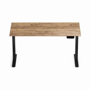 LVNSystem Biurko z elektroniczną regulacją wysokości biurko regulowane Control Pro Czarny / Dąb Craft Złoty _02