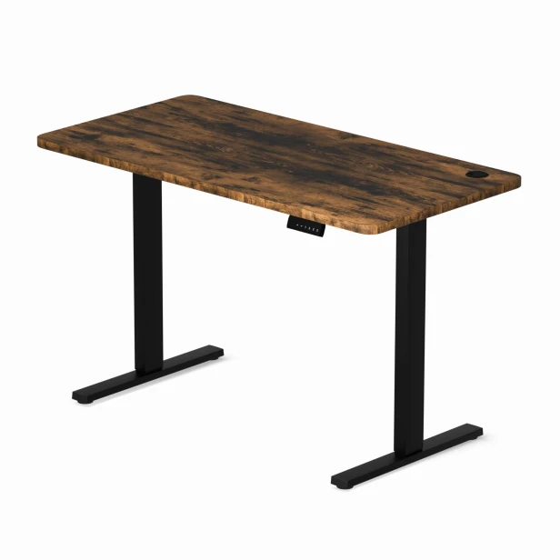 Biurko regulowane elektrycznie biurko z elektryczną regulacją wysokości Control+ Retro Drewno