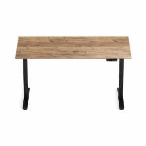 Biurko regulowane z elektryczną regulacją wysokości Control Flex+ 140 LVNSystem Czarny / Dąb Craft Złoty