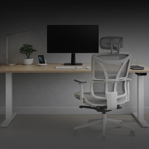 Zestaw biurko regulowane Flex+ i fotel Control Series